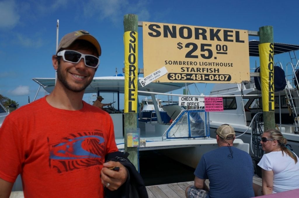 snorkeling in the florida  keys 