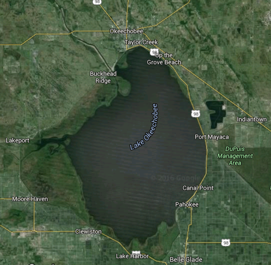 lake okeechobee map