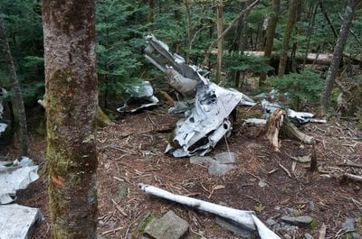 plane crash in woods grandfather mountain