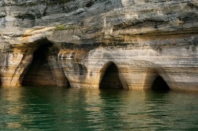 pictured rocks from water