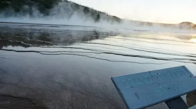 grand prismatic at sunset