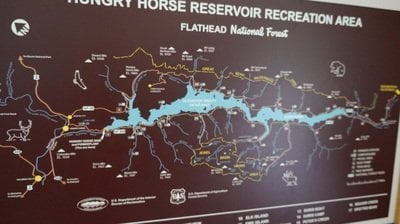 hungry horse reservoir map