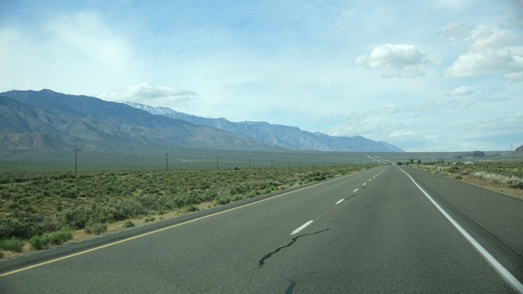 Drive up 395 to Lone Pine, CA