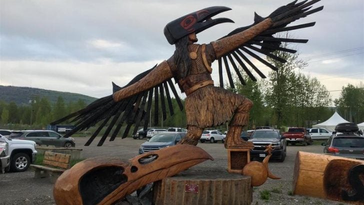 Alaska Highway Detour for Dinos & Chainsaw Carvings