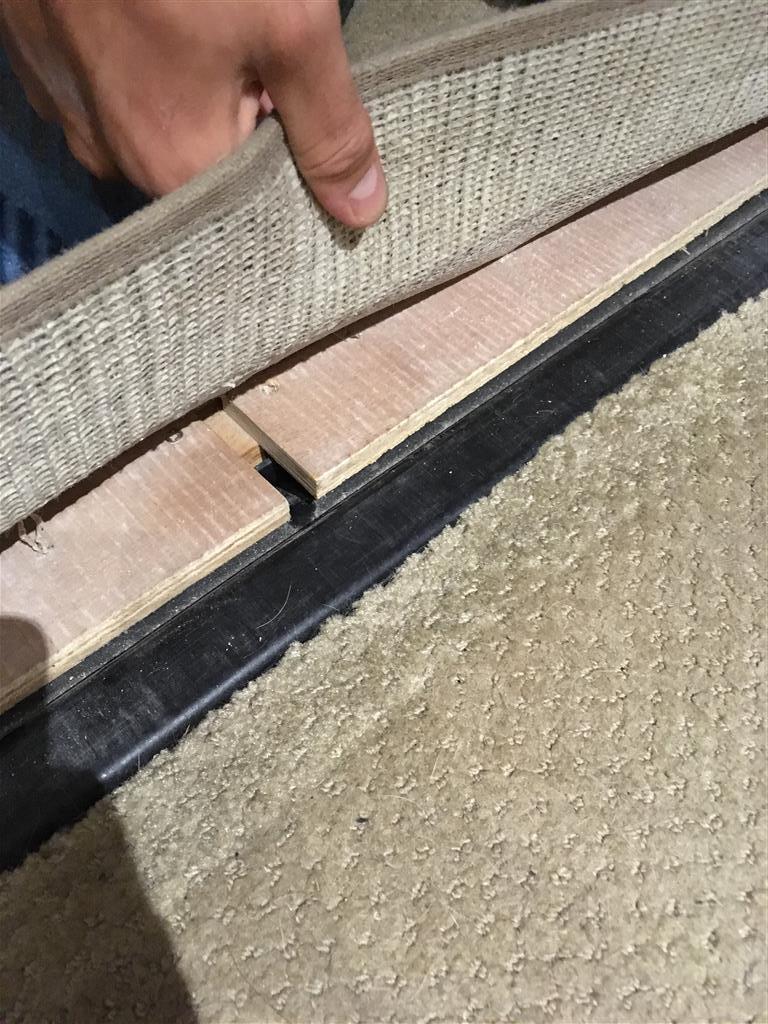 rv slideout flooring flush transition