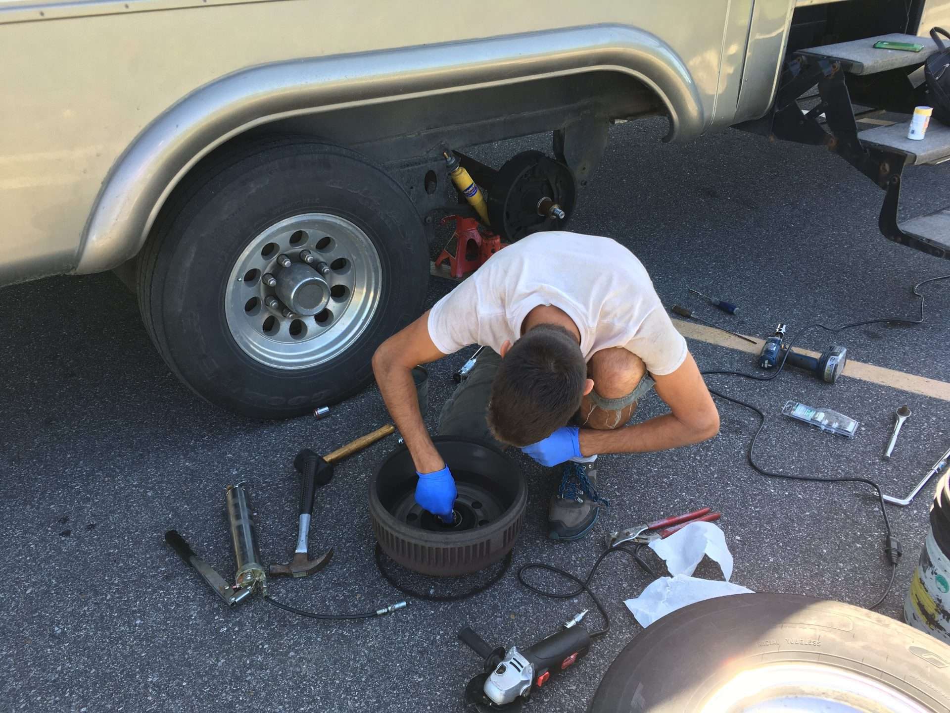repairing trailer bearings