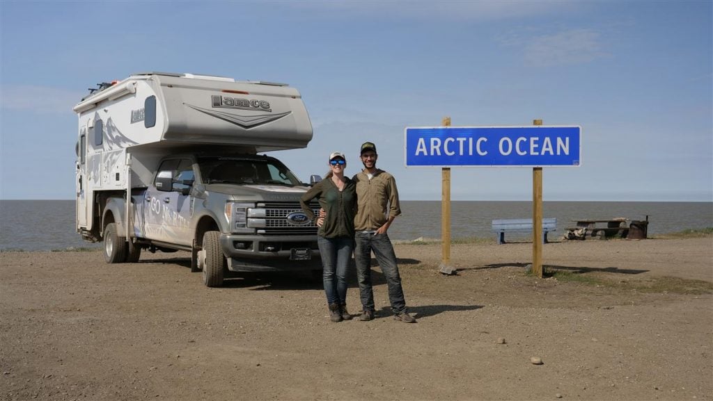 drove large truck camper to arctic ocean