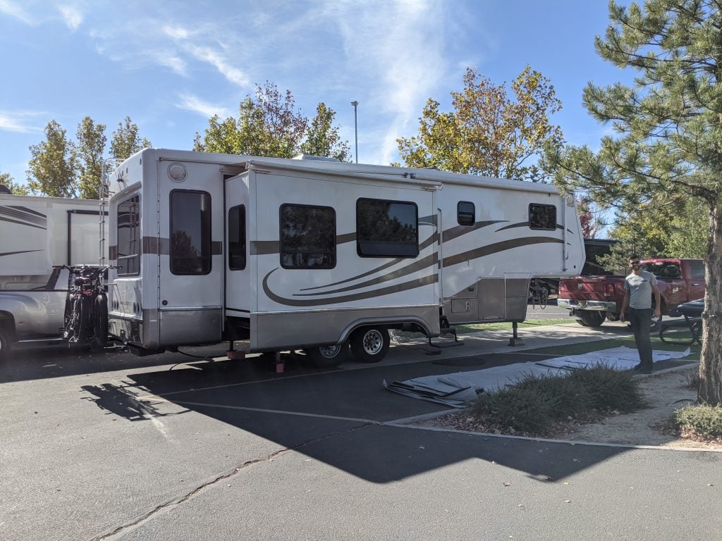 mortons on the move fifth wheel at rv park