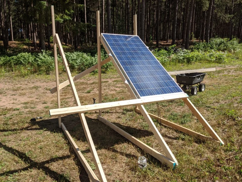 ground based solar array build