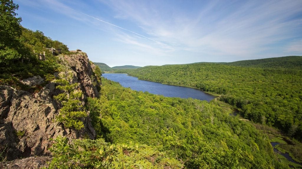 camping in porcupine mountains wilderness state park in upper peninsula