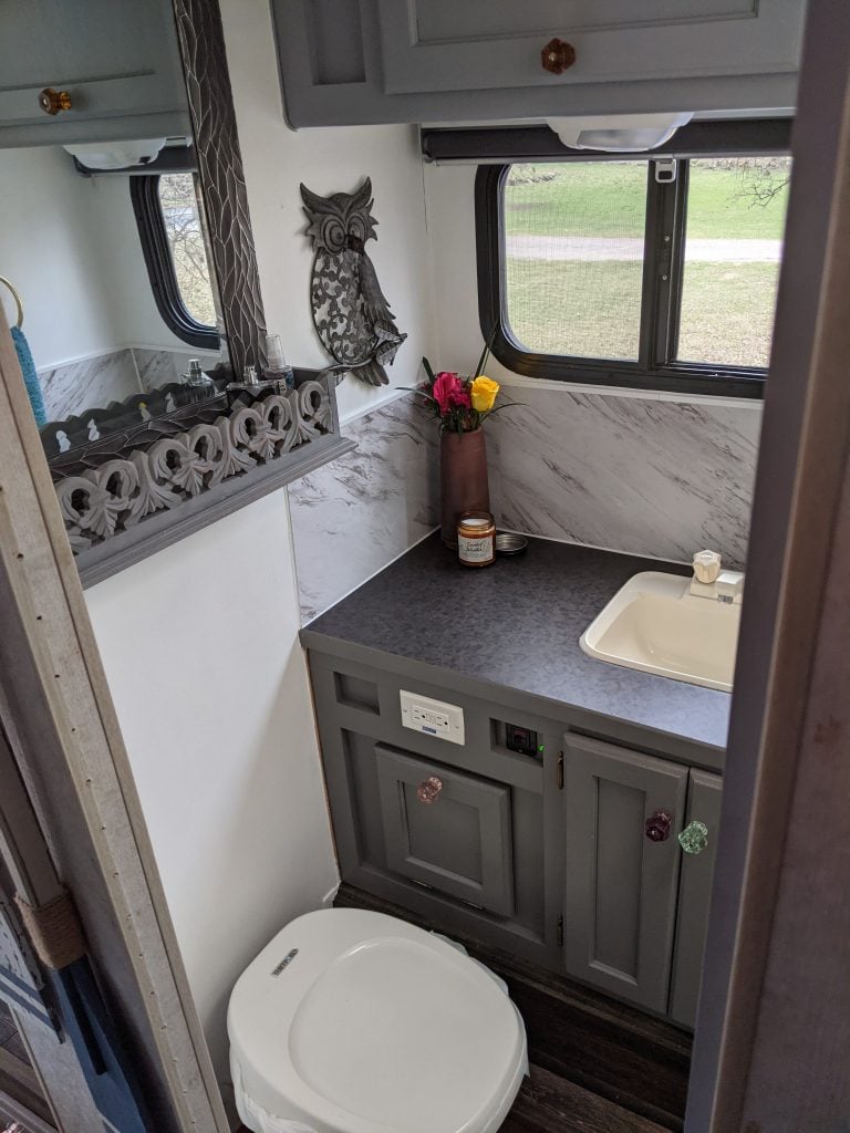 Dry Bath in a Bigfoot Truck Camper