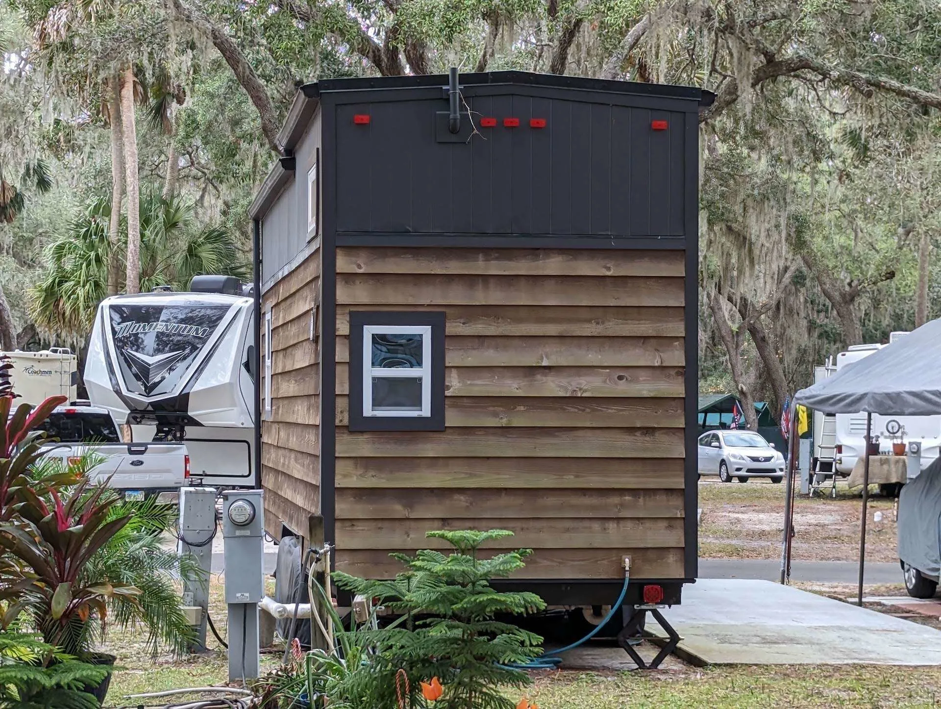 tiny house from behind