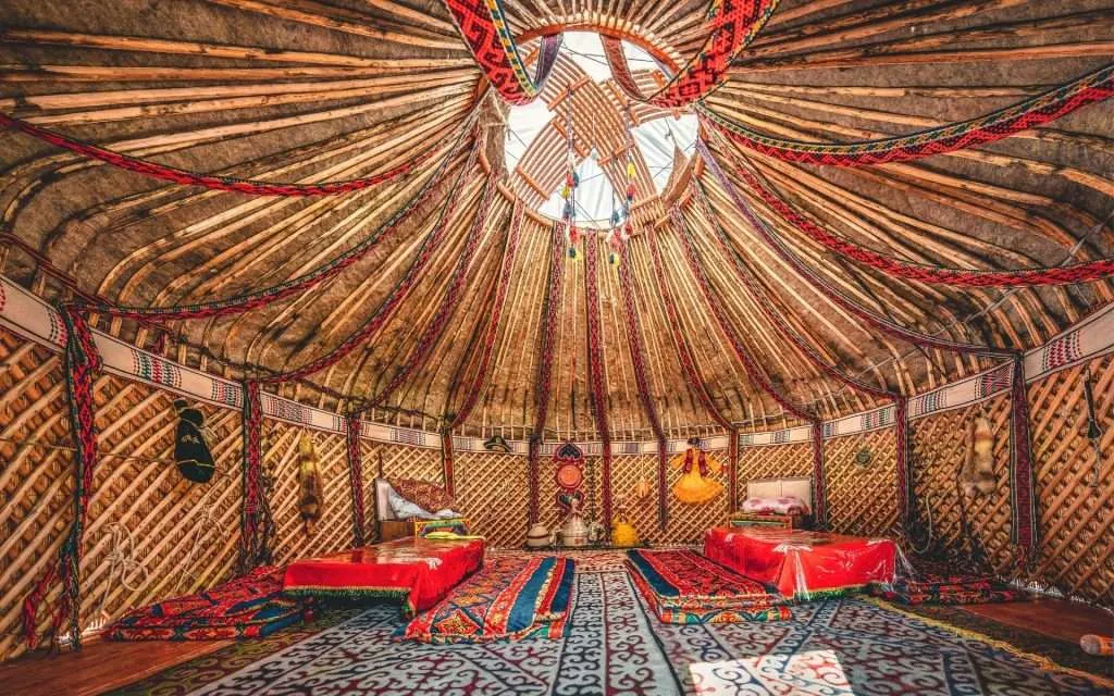 traditional central asia yurt decoration