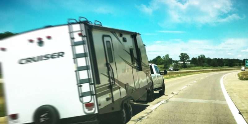 swaying trailer on highway