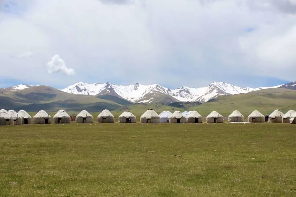 yurts in the mountains