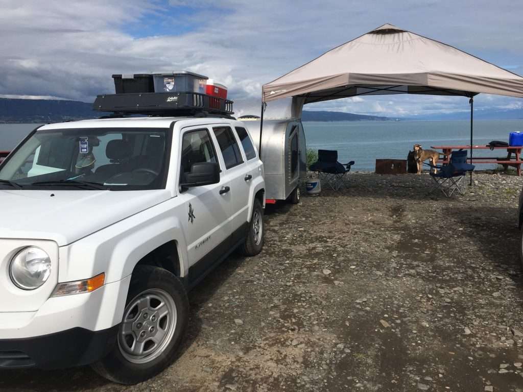 Enjoy views along the bay while camping in Seward Alaska 
