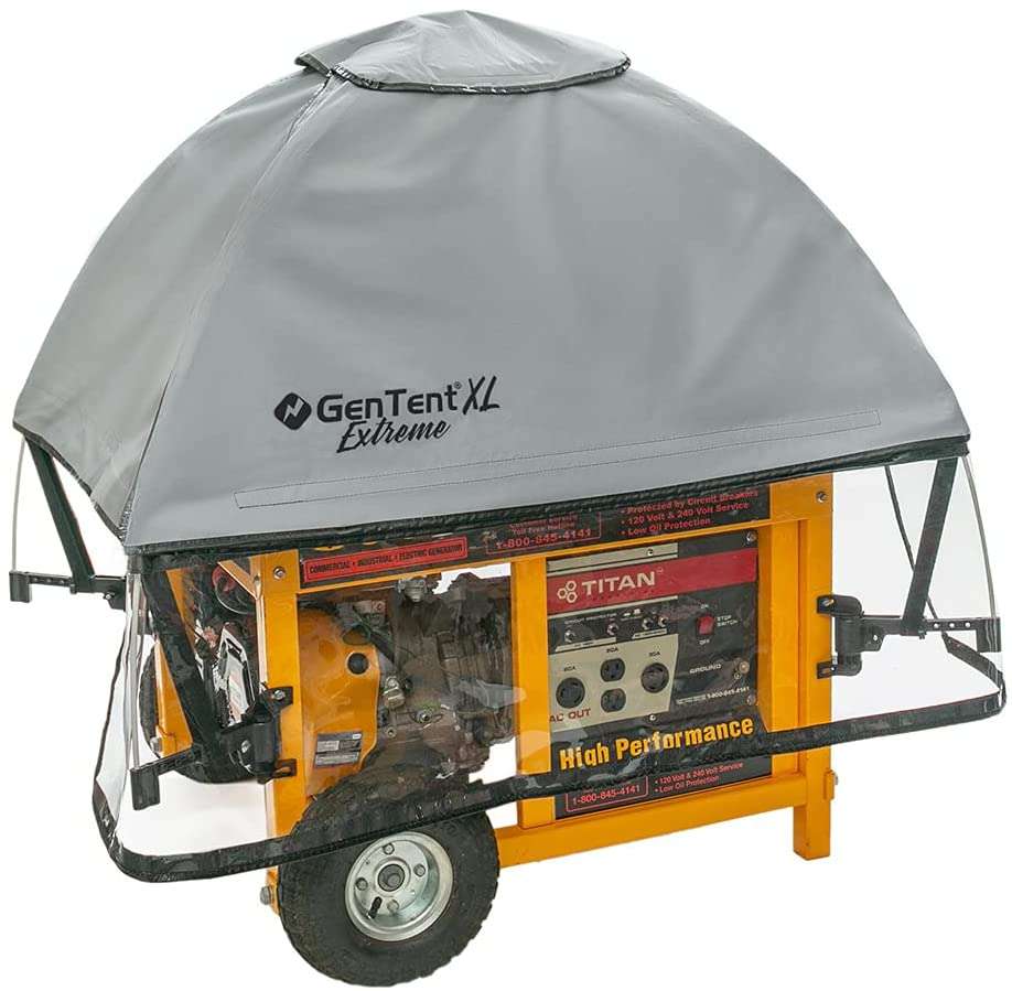 Daisypower Universal Generator Cover Heavy Duty Weather Resistant Covers for Most 5000-10000 Watt Portable Generators,Black 32L x 24 W x 24H inches 