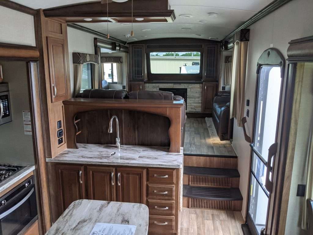 Front Living Room Fifth Wheel Interior