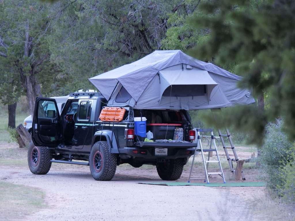 overland jeep rooftop tent