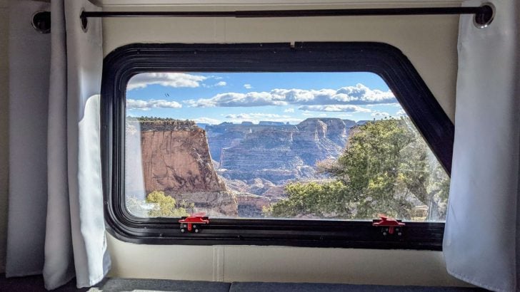 This is a non tinted RV window,