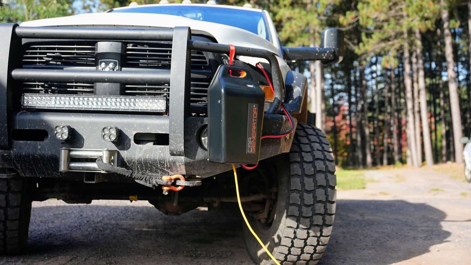 CarGenerator installed on off road truck 
