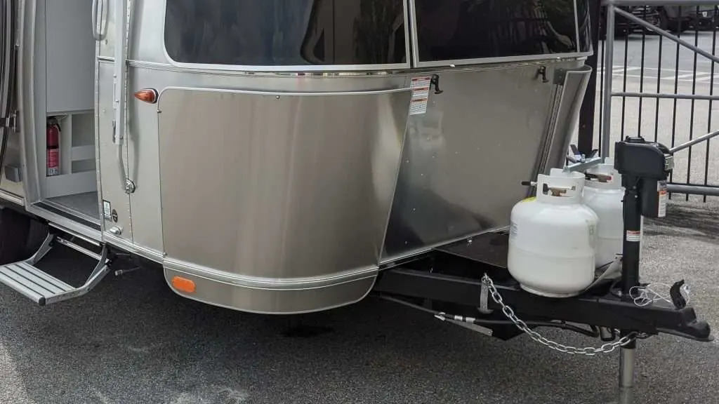 Airstream with tanks on tongue 