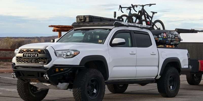 tacoma overland bikes trailer
