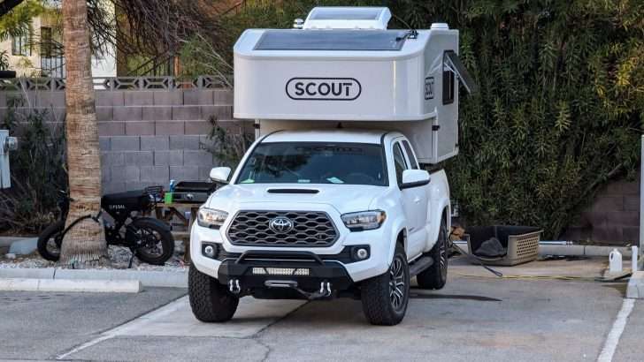scout truck camper on toyota tundra