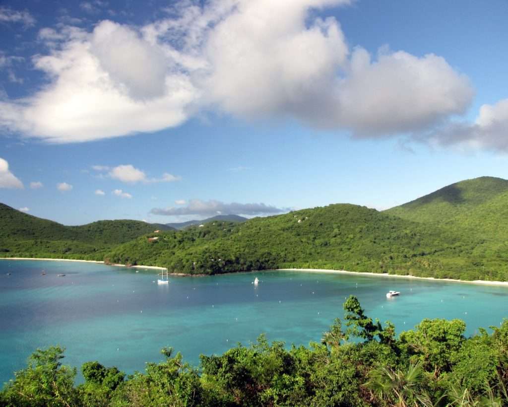 Virgin Islands National Park water view.