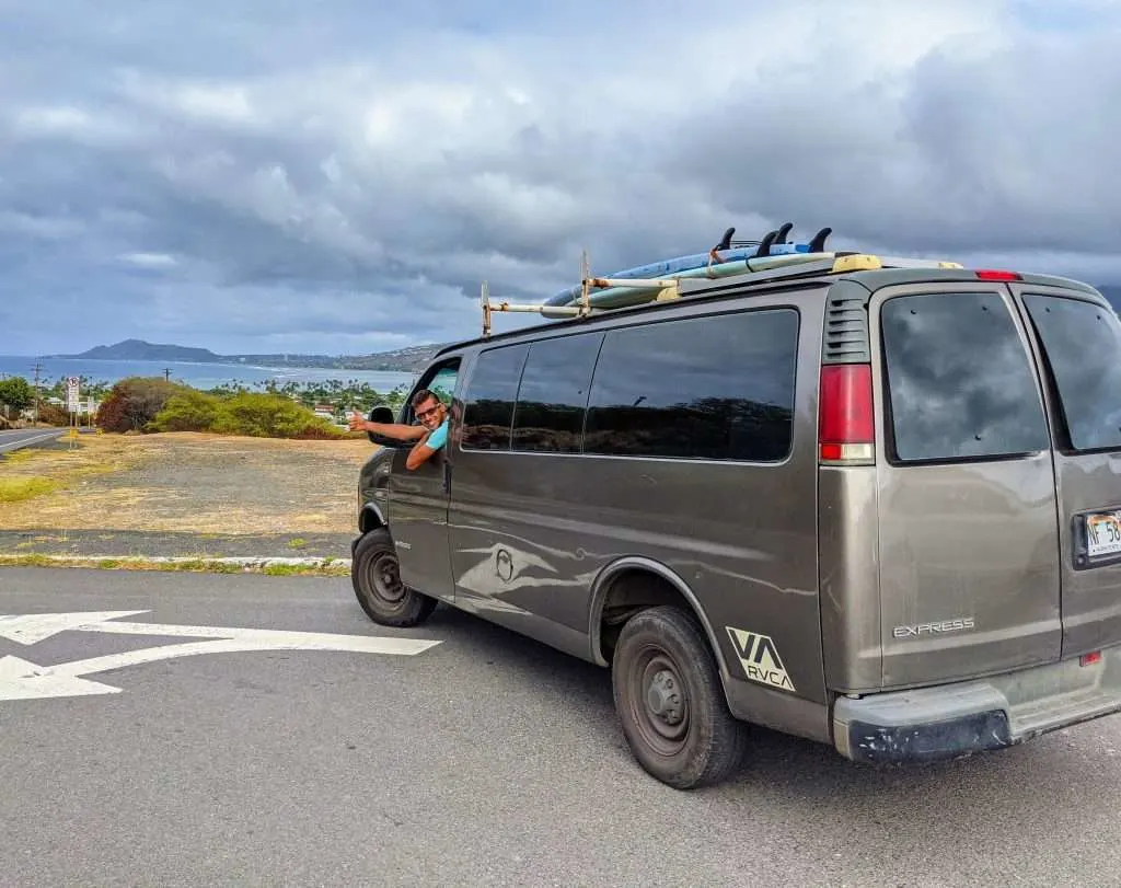 Chevy 2500 Express camper van rental in Hawaii