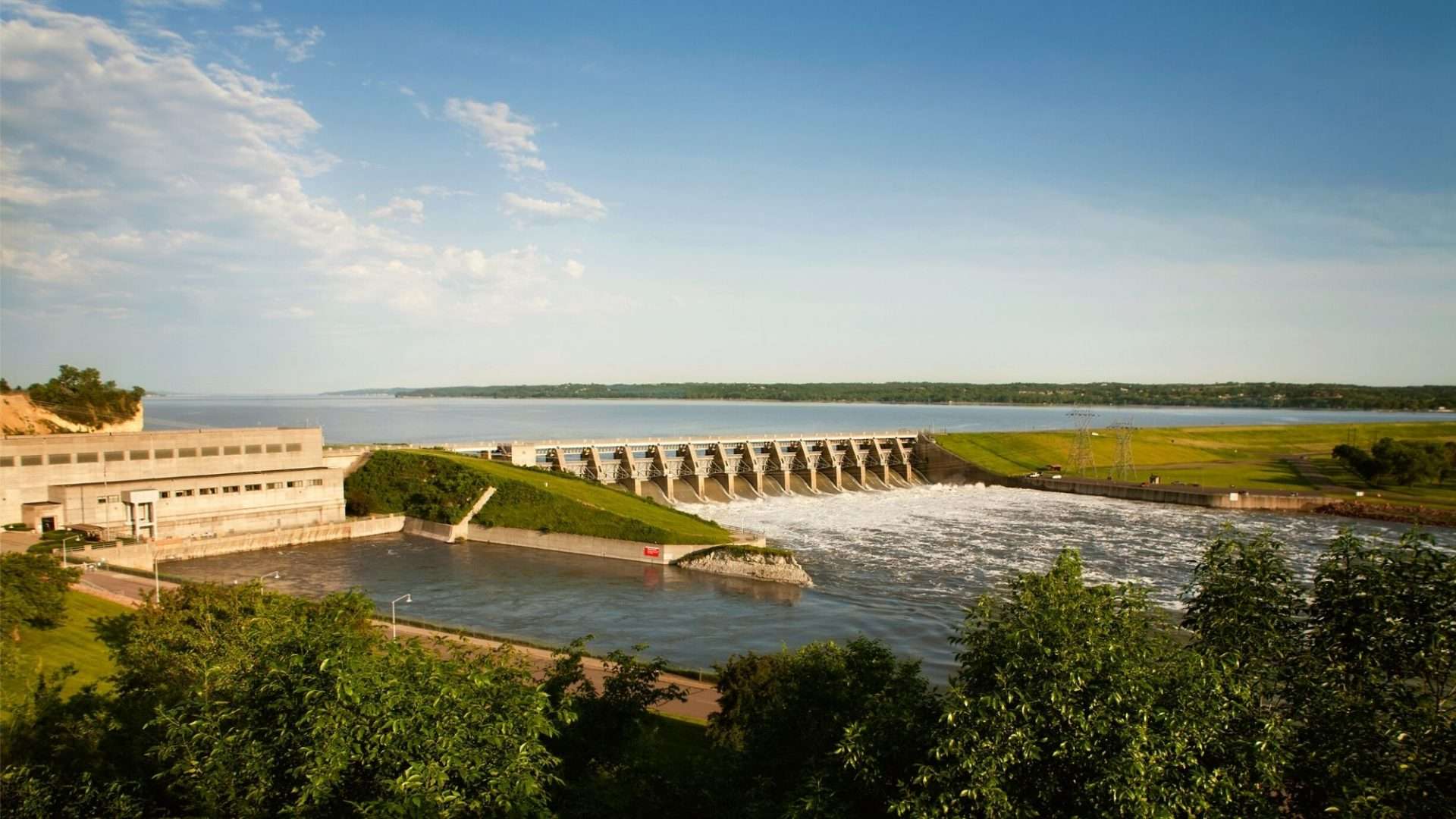 Gavins Point Dam built by the Corps of Engineers