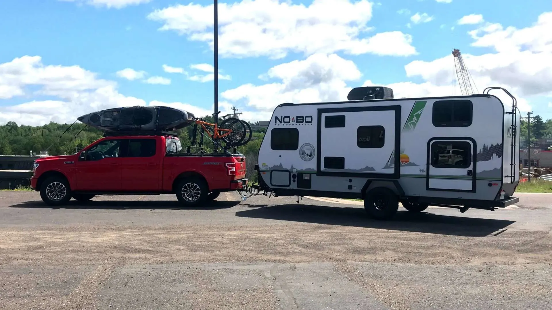 Ford F-150 towing a Nobo Trailer
