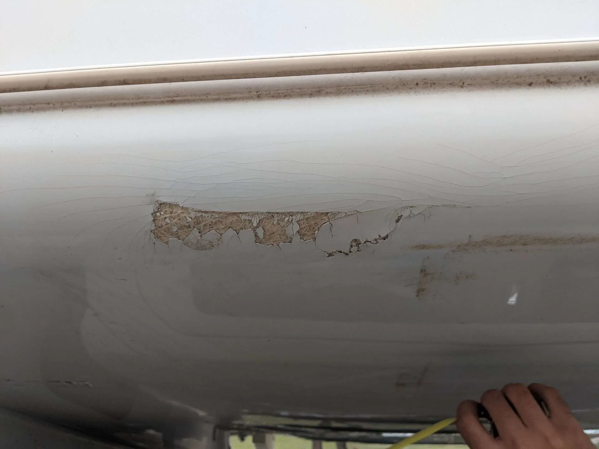RV exterior damage