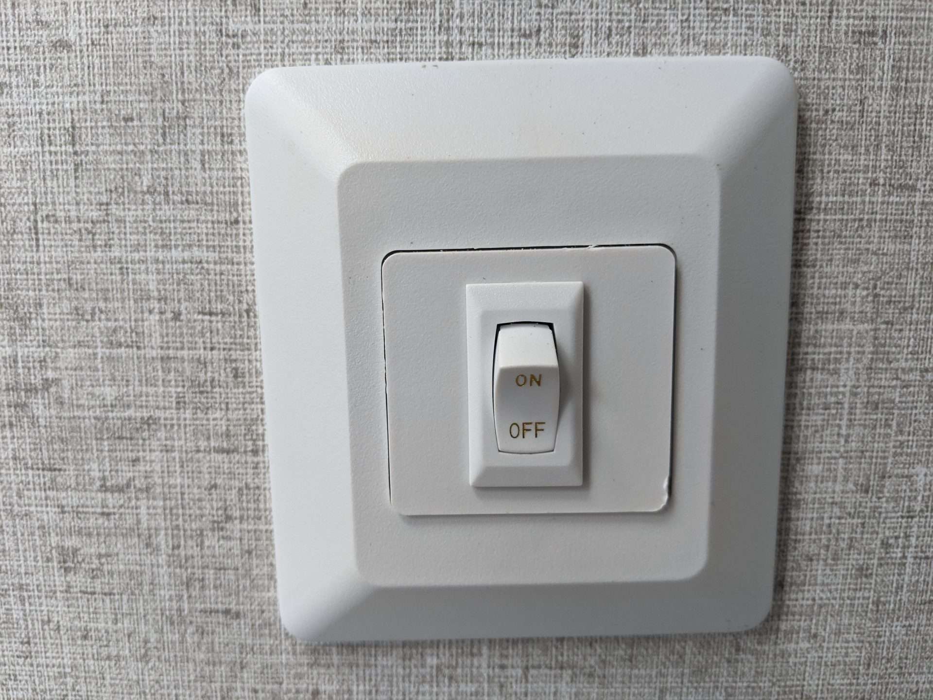 On/off switch in an RV
