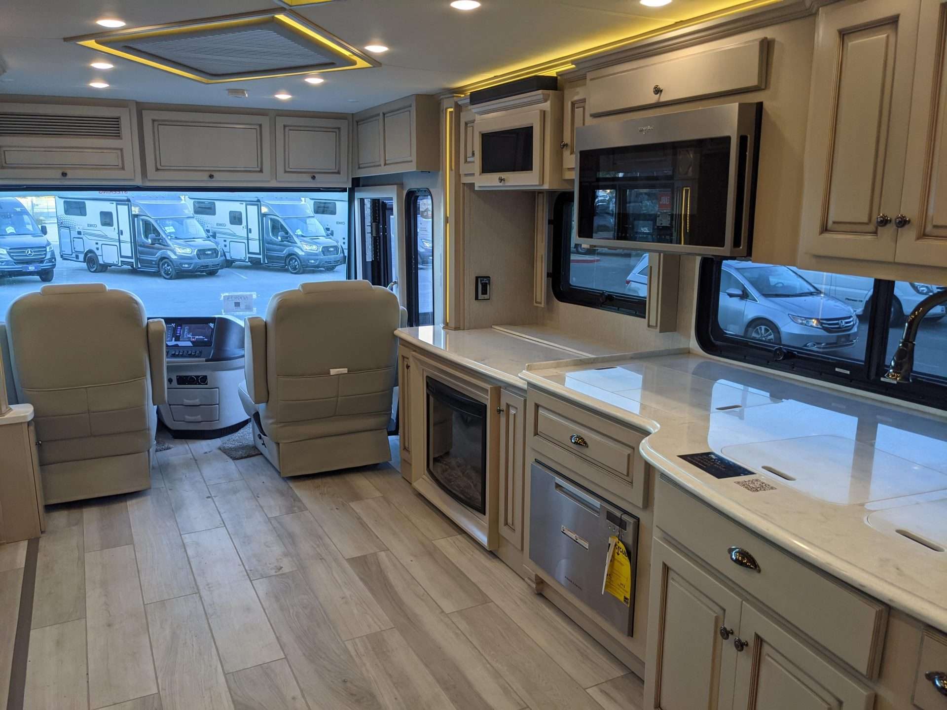 RV interior factory options and features