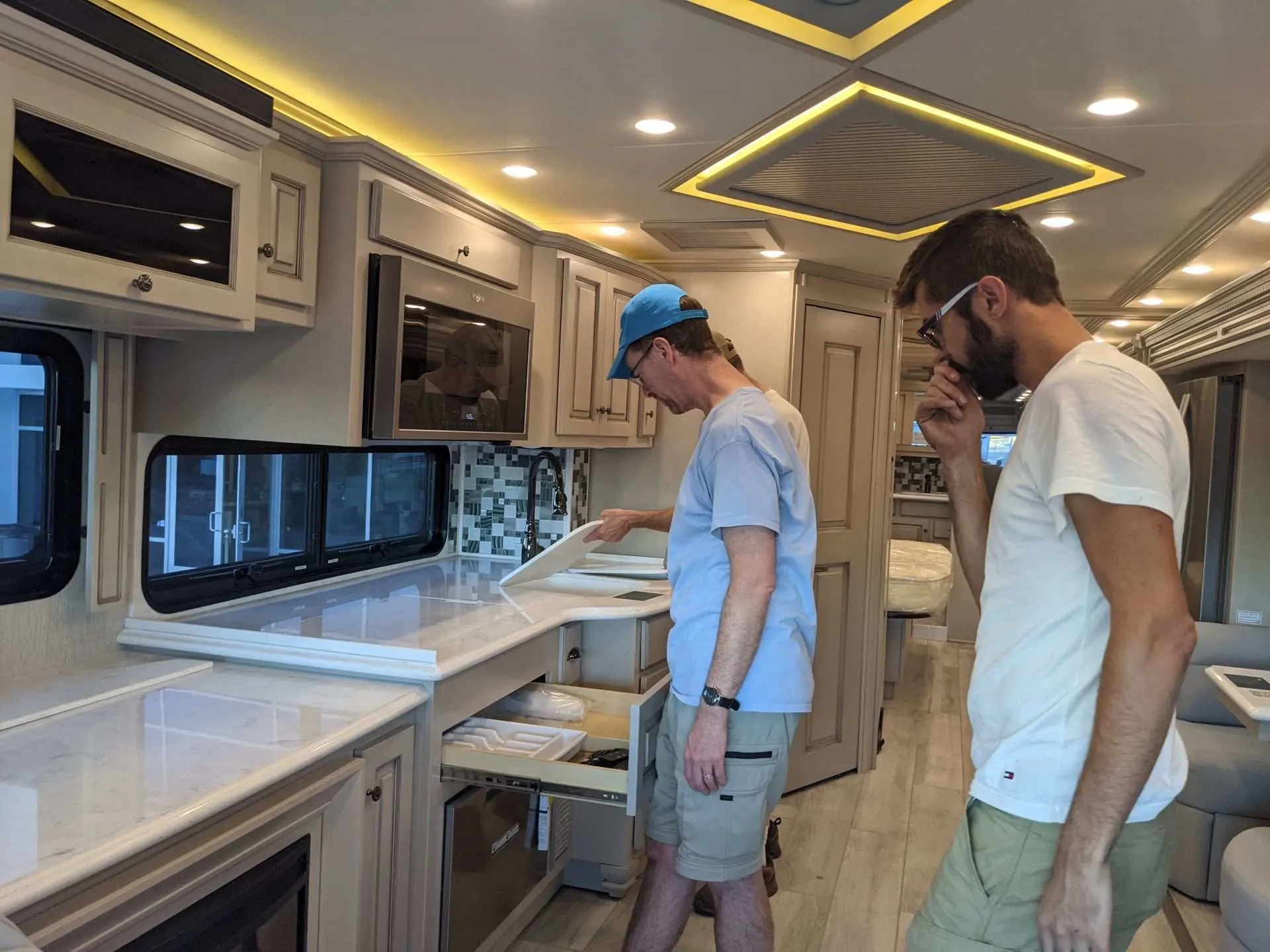 inspecting an RV before buying