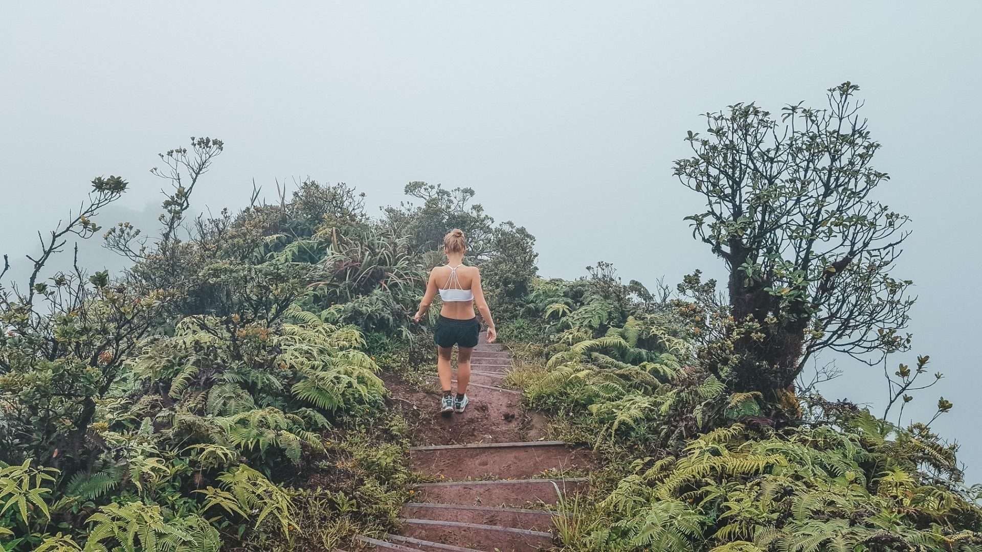 Woman hiking in Oahu