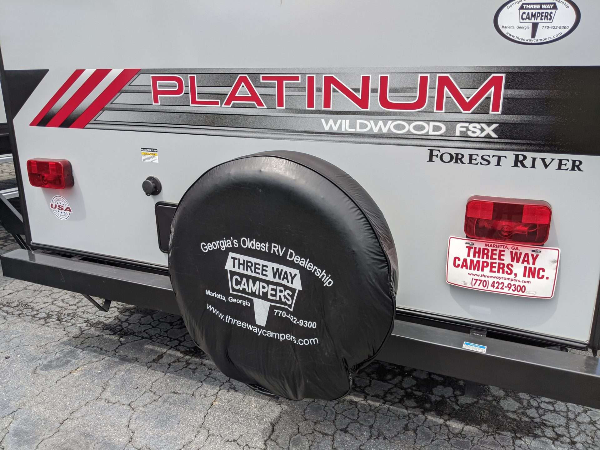 Forest River spare tire with cover