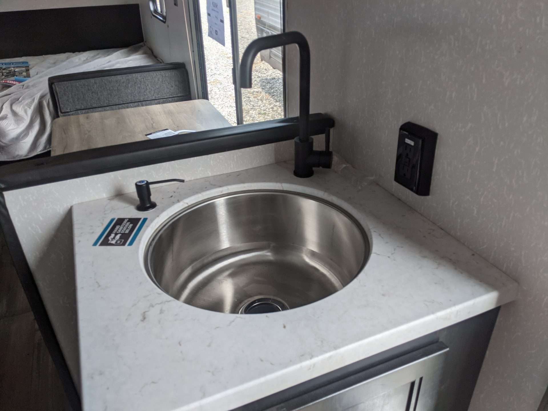 stainless steel round RV sink