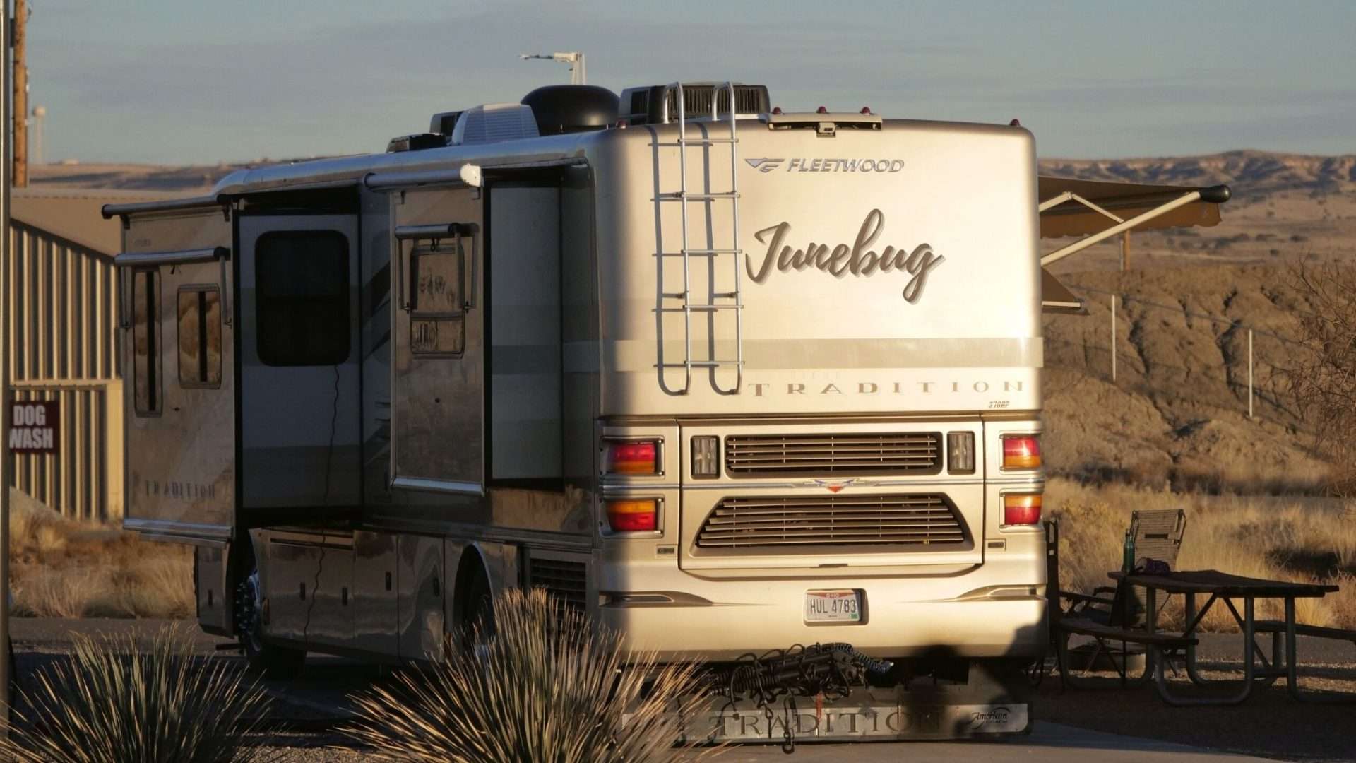 Name on back of Class A RV