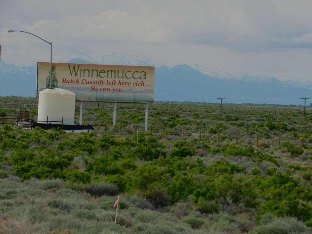 Winnemucca, NV billboard sign.