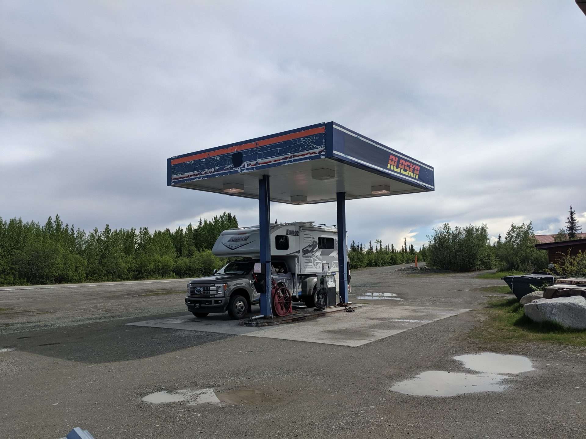 Small Gas Station in Alaska