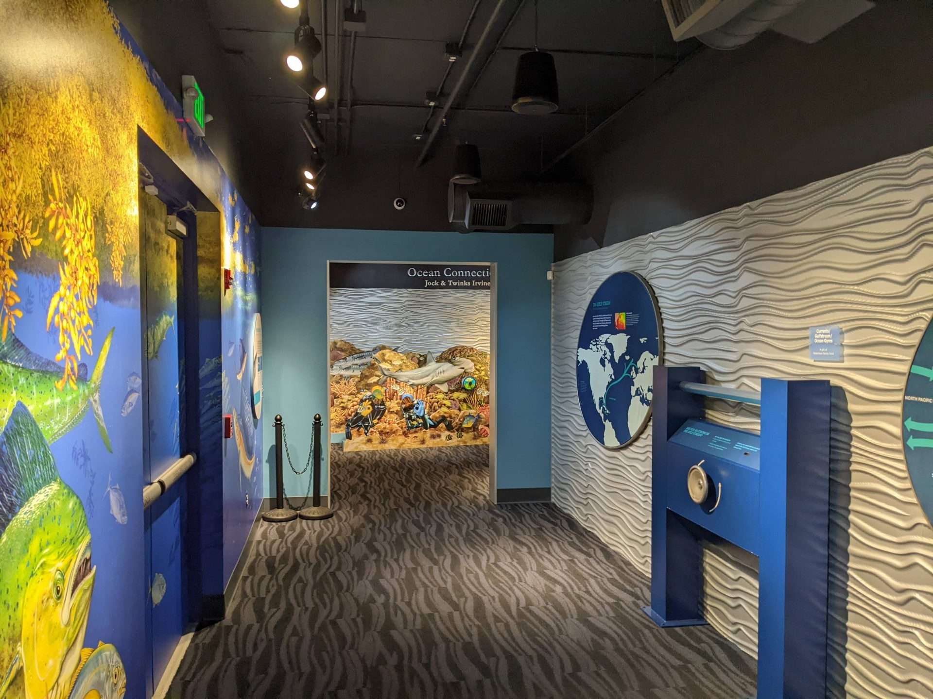 Interior exhibit at Florida Oceanographic Coastal Center