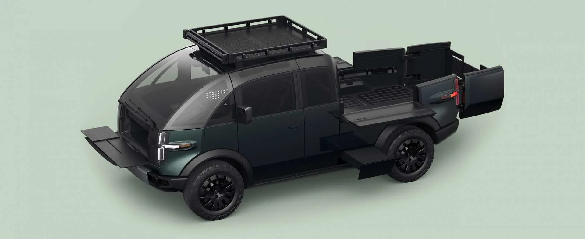 Conoo truck virtual model from the Canoo website
