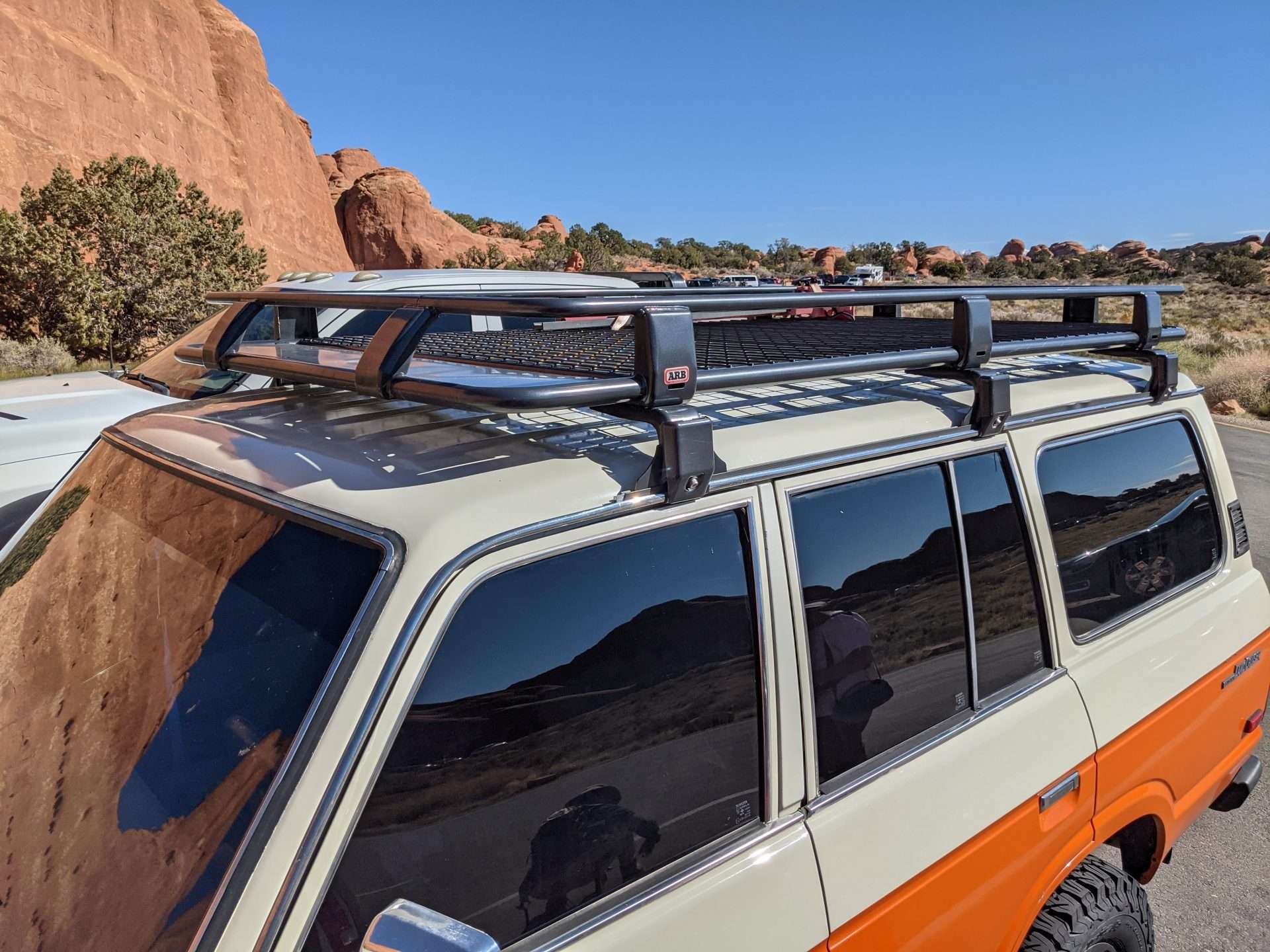 roof rack modification on overland SUV