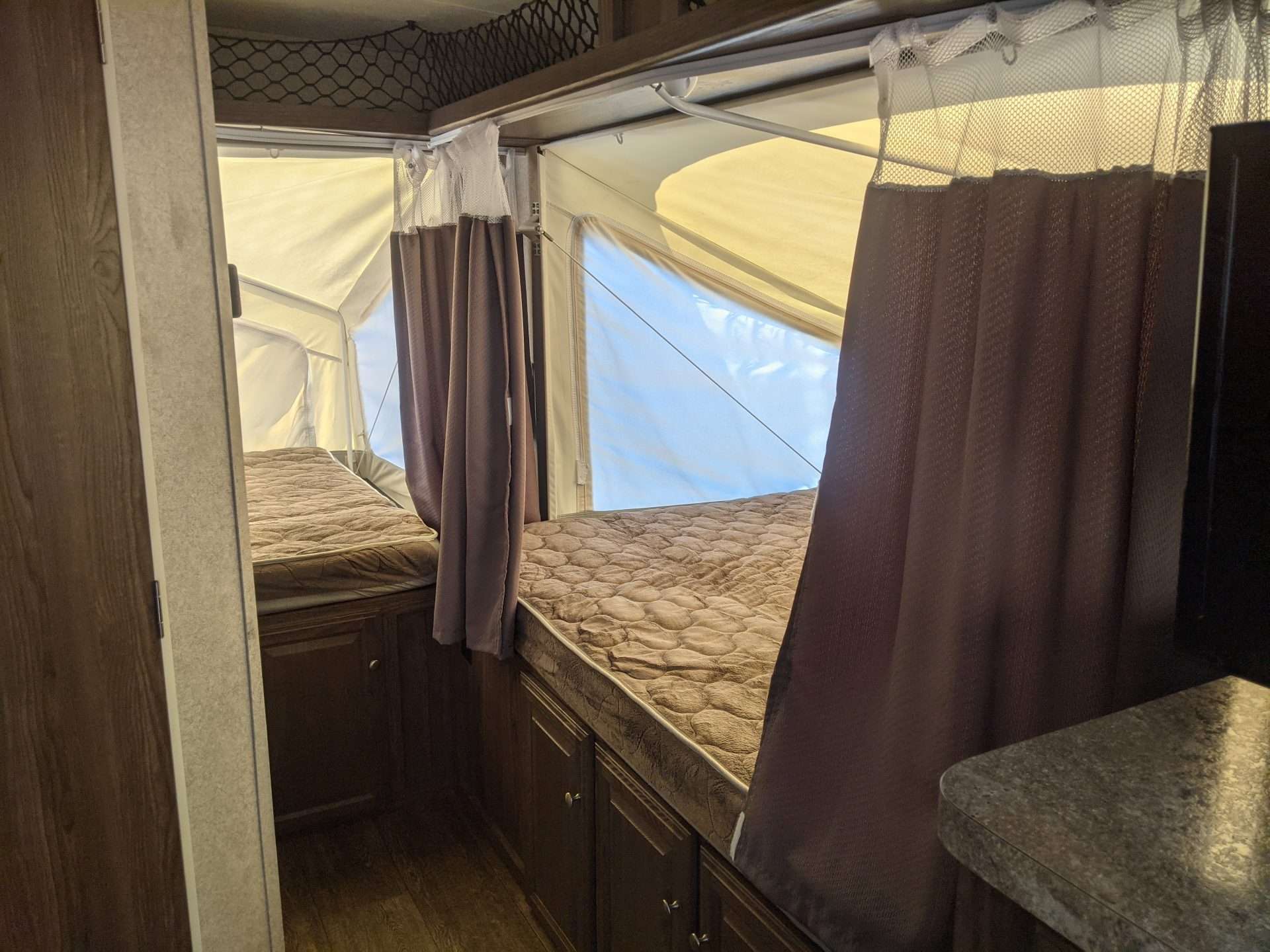 pop-up camper interior