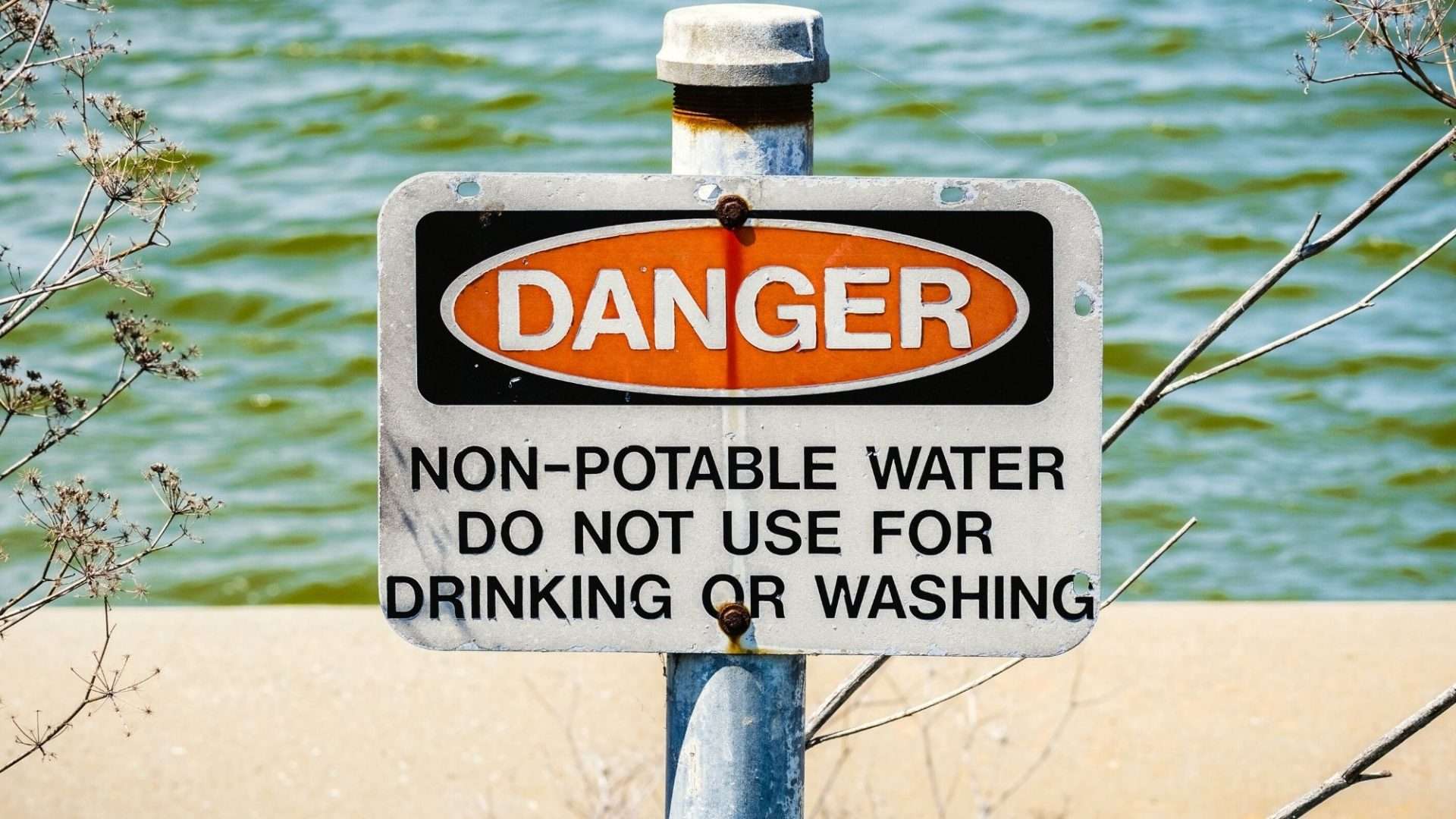 Non-Potable Water Danger Sign