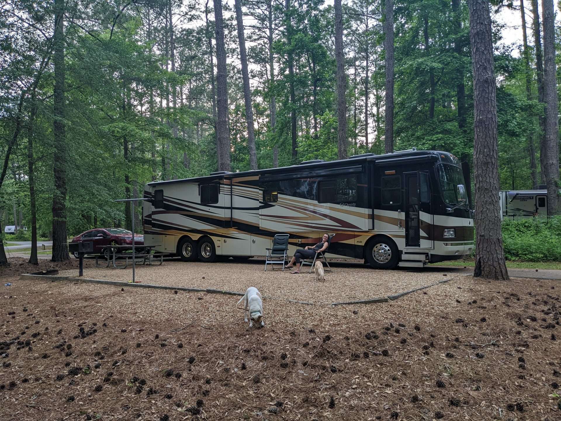 motorhome with air leveling 