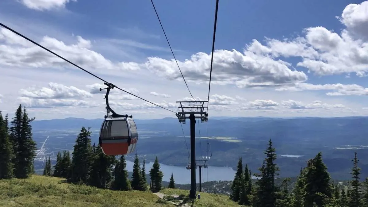 Lift to see Whitefish, MT mountains