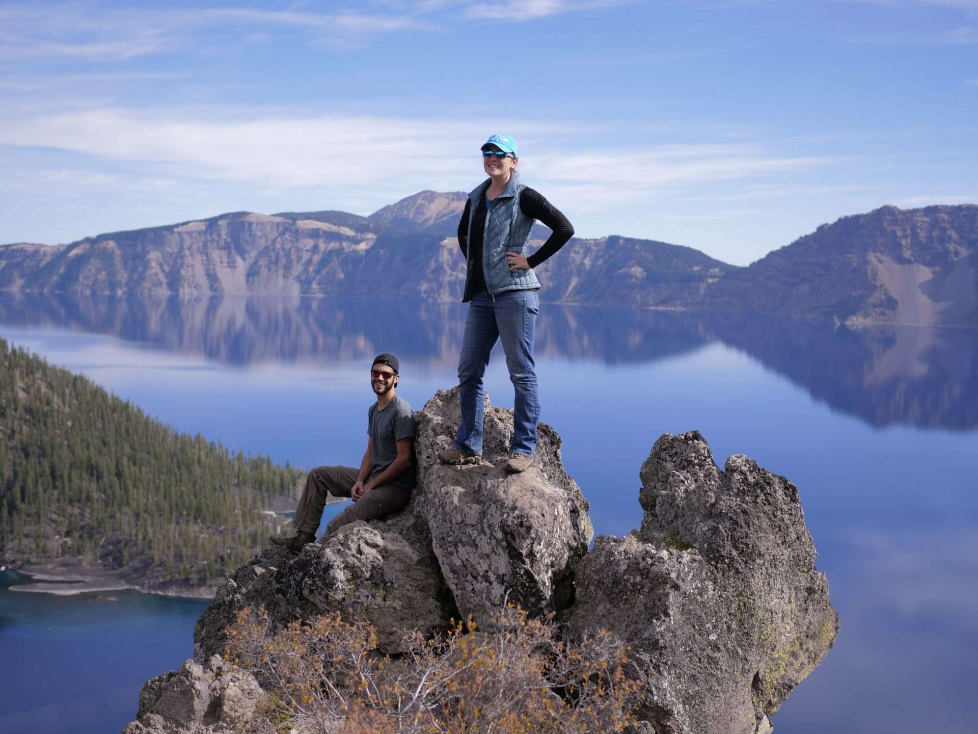 Tom and Cait at Crater Lake